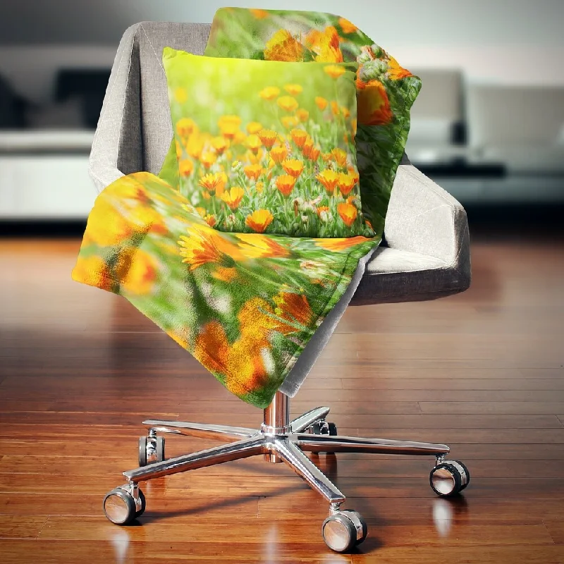 Alpaca wool blankets for a hypoallergenic and warm optionAlpaca wool blankets for a hypoallergenic and warm optionDesignart 'Yellow Marigold Flowers' Floral Throw Blanket