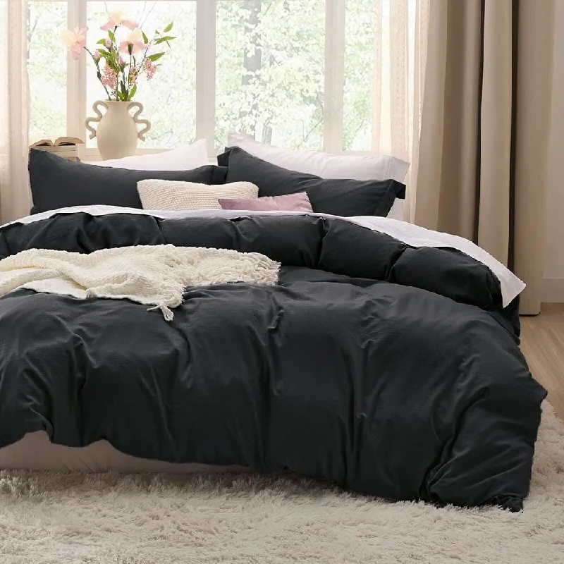 Microfiber blankets that are durable and easy to care forMicrofiber blankets that are durable and easy to care for3pc Full Size Soft Prewashed Full Duvet Cover Set Black