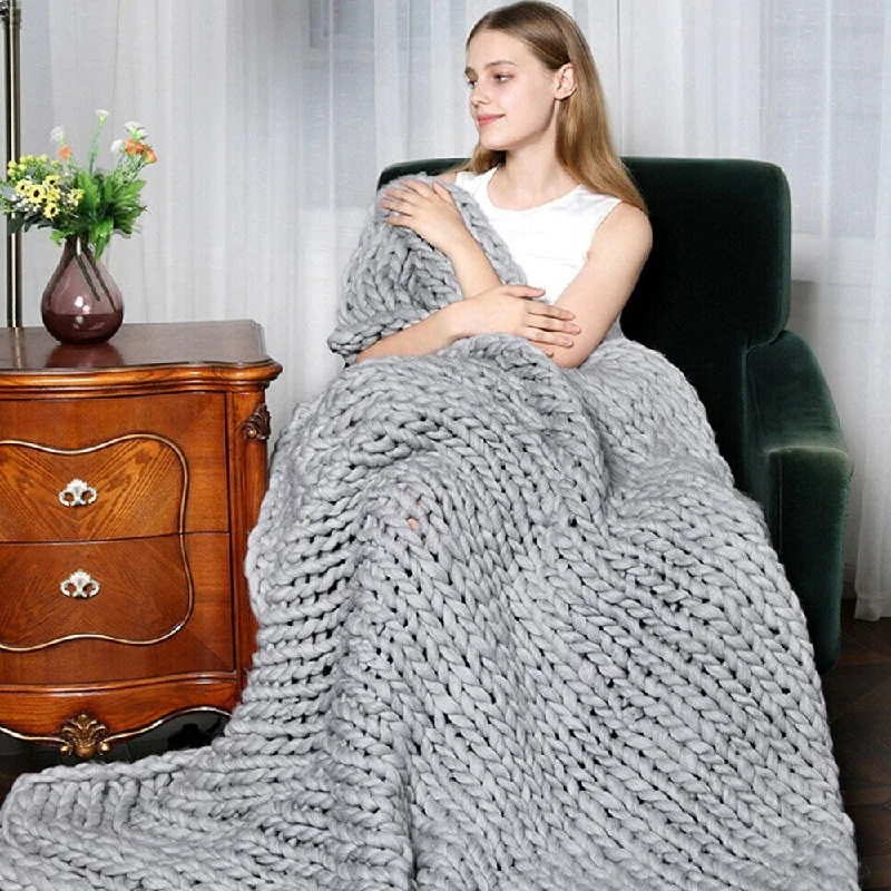 Alpaca wool blankets for a hypoallergenic and warm optionAlpaca wool blankets for a hypoallergenic and warm optionChunky Knitted Thick Winter Warm Handmade Yarn Bulky Twin Light Gray Alpaca wool blankets for a hypoallergenic and warm optionAlpaca wool blankets for a hypoallergenic and warm optionChunky Knitted Thick Winter Warm Handmade Yarn Bulky Twin Light Gray