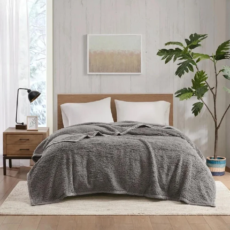 Microfiber blankets that are durable and easy to care forMicrofiber blankets that are durable and easy to care forTwin Cozy Soft Velvet Binding Berber Solid Blanket Grey
