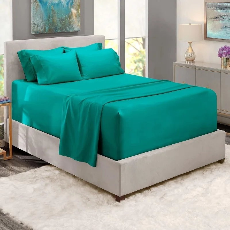 Chenille blankets with a thick and fuzzy textureChenille blankets with a thick and fuzzy texture6pc Queen Luxury Soft Fitted Bed Sheet Set Extra Deep Pocket Teal