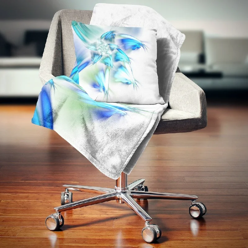 Chenille blankets with a thick and fuzzy textureChenille blankets with a thick and fuzzy textureDesignart 'Blue and Green Fractal Flower' Floral Throw Blanket Chenille blankets with a thick and fuzzy textureChenille blankets with a thick and fuzzy textureDesignart 'Blue and Green Fractal Flower' Floral Throw Blanket