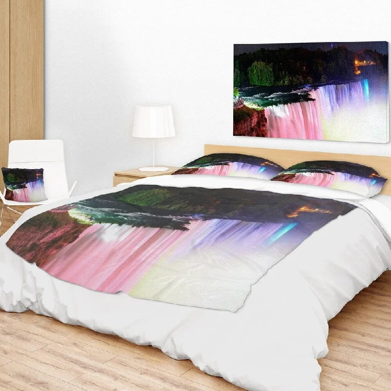 Synthetic fiber blend blankets for a budget - friendly choiceSynthetic fiber blend blankets for a budget - friendly choiceDesignart 'Colorful Niagara Falls Panorama' Abstract Throw Blanket
