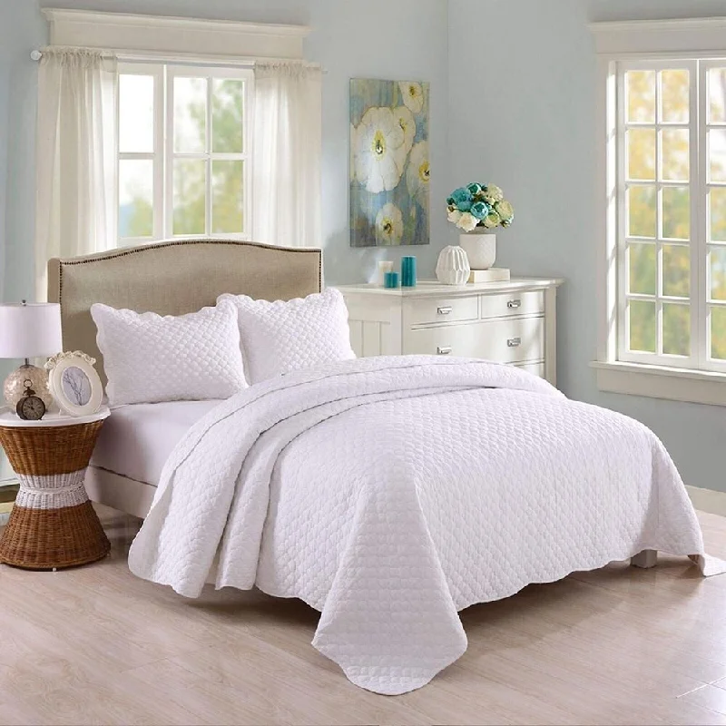 Wool blankets with natural warmth and insulationWool blankets with natural warmth and insulation3pc King 100% Cotton Bedspread Comforter Set White