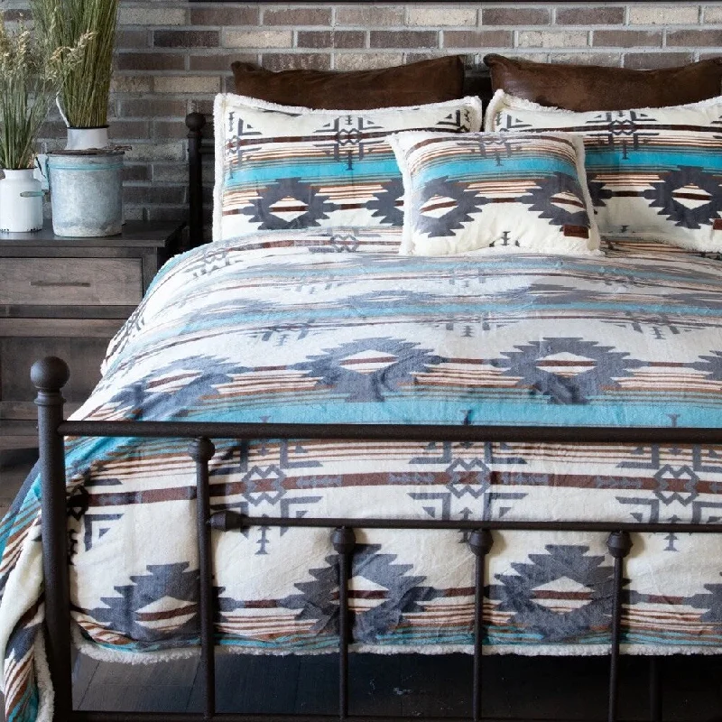 Fleece blankets for a cozy and plush textureFleece blankets for a cozy and plush texture3pc King Lone Mountain Sherpa Plush Lodge Fleece Blanket Blue