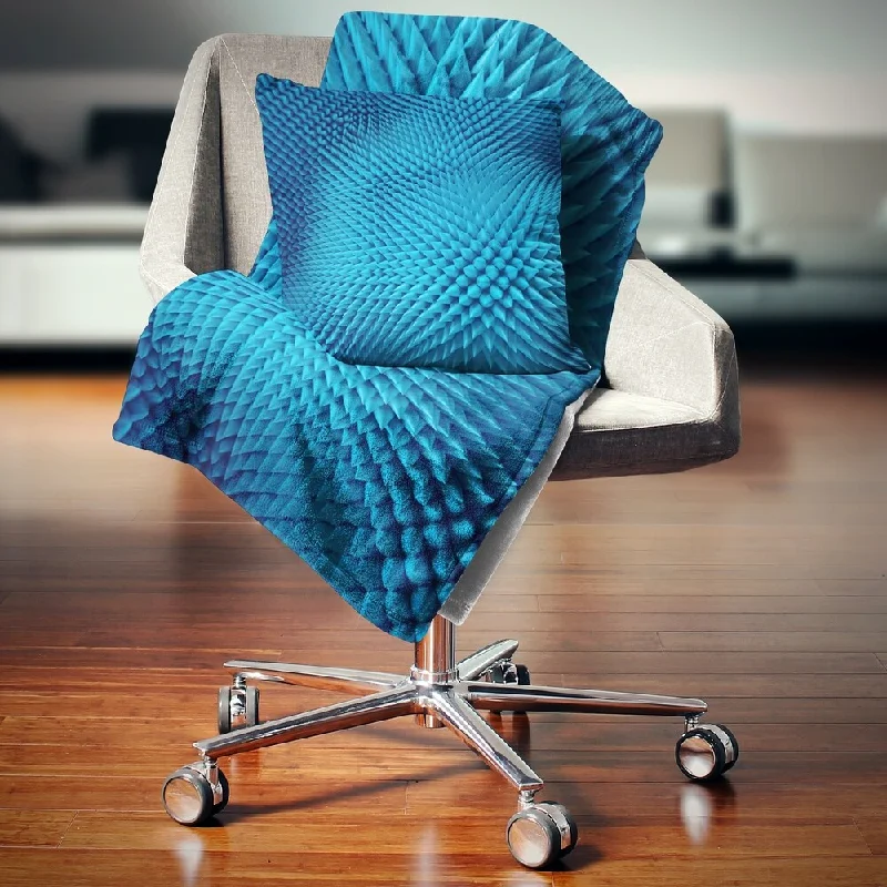 Linen blankets with a rustic and textured lookLinen blankets with a rustic and textured lookDesignart 'Wavy Blue Prickly Design' Abstract Throw Blanket Linen blankets with a rustic and textured lookLinen blankets with a rustic and textured lookDesignart 'Wavy Blue Prickly Design' Abstract Throw Blanket