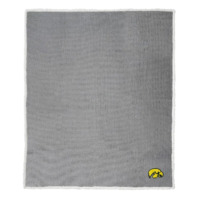 Bamboo fiber blankets with natural antibacterial propertiesBamboo fiber blankets with natural antibacterial propertiesIowa Subtle Waffle Sherpa Throw