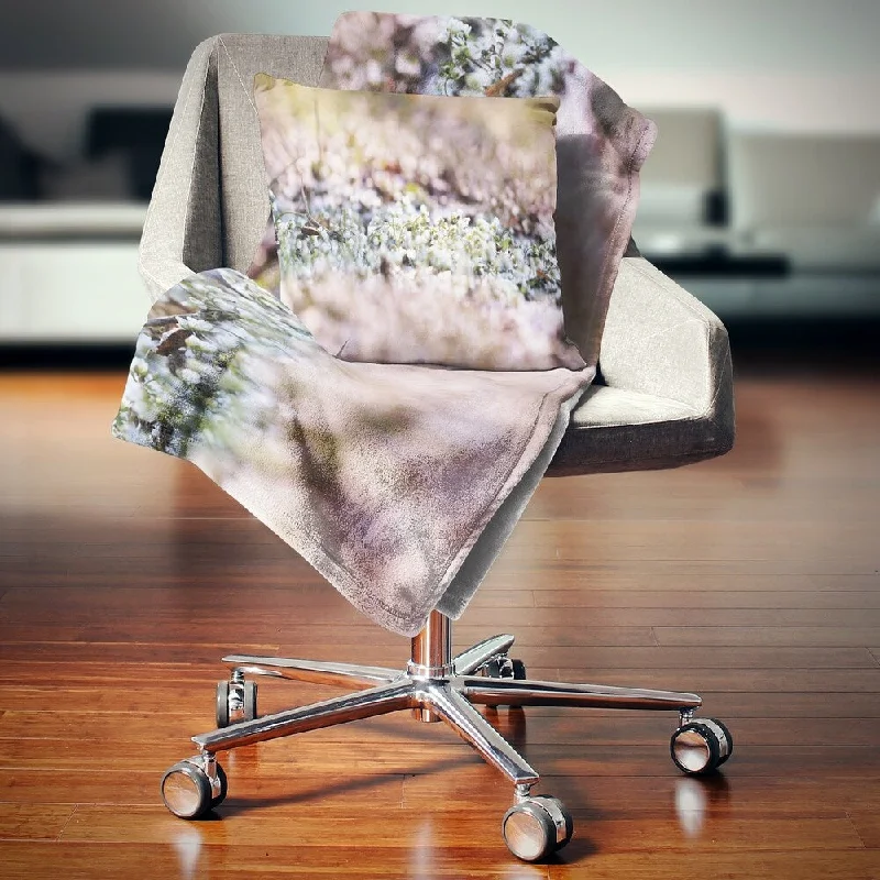 Recycled polyester blankets for an eco - conscious optionRecycled polyester blankets for an eco - conscious optionDesignart 'Little White and Pink Flowers' Flower Throw Blanket Recycled polyester blankets for an eco - conscious optionRecycled polyester blankets for an eco - conscious optionDesignart 'Little White and Pink Flowers' Flower Throw Blanket