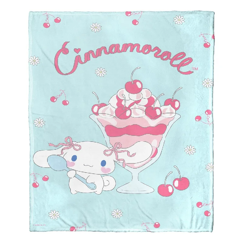 Linen blankets with a rustic and textured lookLinen blankets with a rustic and textured lookENT 236 Cinnamoroll, Cherry On Top Silk Touch Throw Blanket