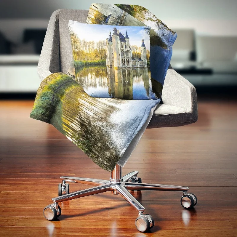 Synthetic fiber blend blankets for a budget - friendly choiceSynthetic fiber blend blankets for a budget - friendly choiceDesignart 'Fairytale Medieval Castles' Landscape Fleece Throw Blanket
