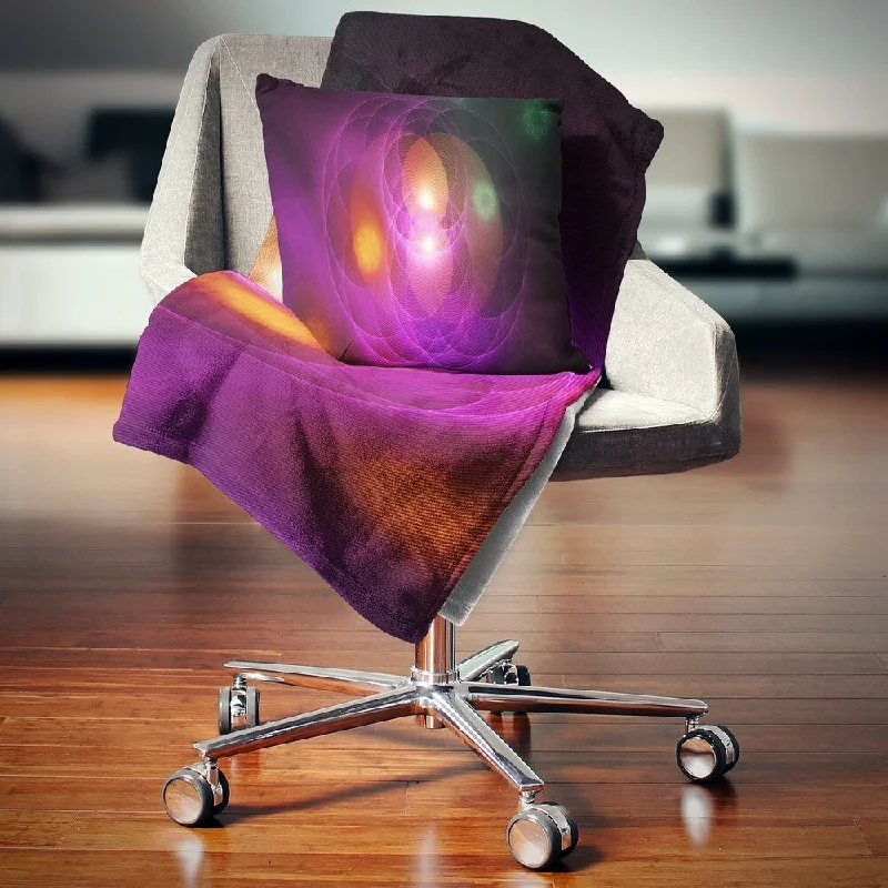 Linen blankets with a rustic and textured lookLinen blankets with a rustic and textured lookDesignart 'Merge Colored Spheres.' Contemporary Throw Blanket