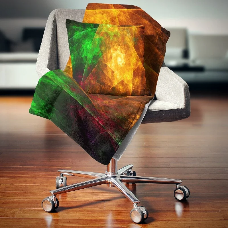 Cashmere blankets for ultimate softness and luxuryCashmere blankets for ultimate softness and luxuryDesignart 'Yellow Rotating Polyhedron' Abstract Throw Blanket