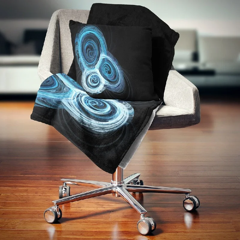 Chenille blankets with a thick and fuzzy textureChenille blankets with a thick and fuzzy textureDesignart 'Blue Spiral Nebula on Black' Abstract Throw Blanket Chenille blankets with a thick and fuzzy textureChenille blankets with a thick and fuzzy textureDesignart 'Blue Spiral Nebula on Black' Abstract Throw Blanket