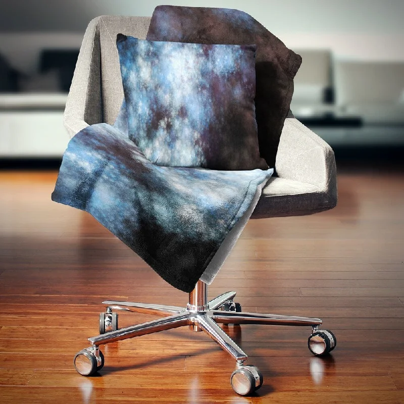 Recycled polyester blankets for an eco - conscious optionRecycled polyester blankets for an eco - conscious optionDesignart 'Blue White Starry Fractal Sky' Abstract Throw Blanket Recycled polyester blankets for an eco - conscious optionRecycled polyester blankets for an eco - conscious optionDesignart 'Blue White Starry Fractal Sky' Abstract Throw Blanket