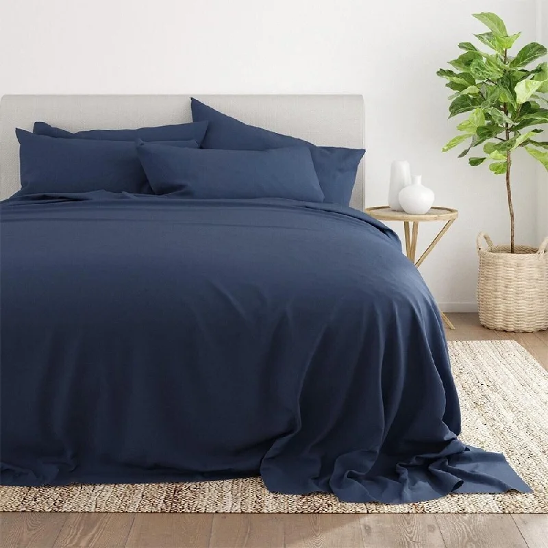 Acrylic blankets for a soft and affordable alternativeAcrylic blankets for a soft and affordable alternative6pc Full Size Breathable Microfiber Sheets Set Navy