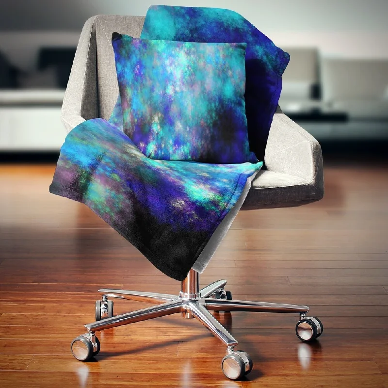 Microfiber blankets that are durable and easy to care forMicrofiber blankets that are durable and easy to care forDesignart 'Light Blue Starry Fractal Sky' Contemporary Throw Blanket