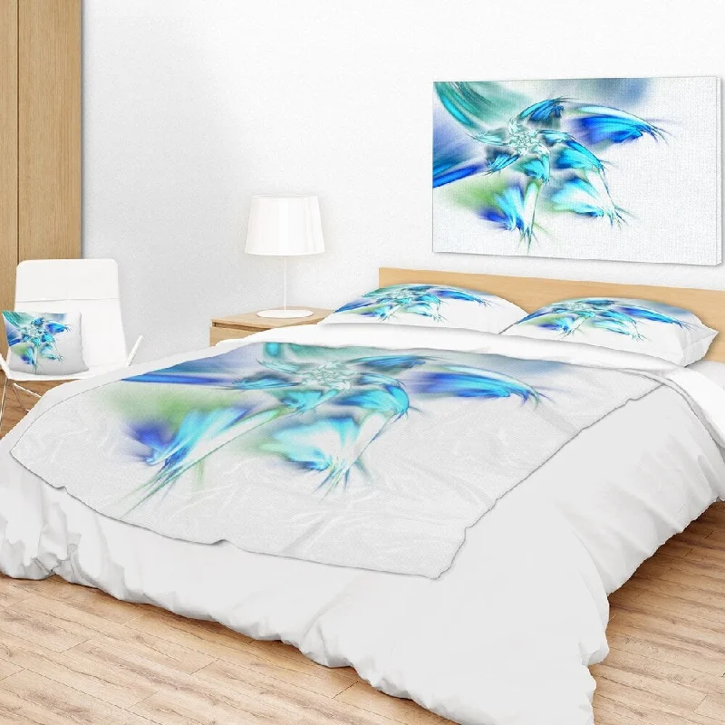 Synthetic fiber blend blankets for a budget - friendly choiceSynthetic fiber blend blankets for a budget - friendly choiceDesignart 'Blue and Green Fractal Flower' Floral Throw Blanket