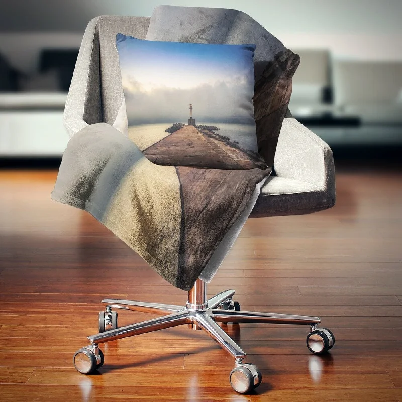 Rayon from bamboo blankets for a silky and breathable feelRayon from bamboo blankets for a silky and breathable feelDesignart 'Lighthouse on Coast and Cloudy Sky' Modern Throw Blanket
