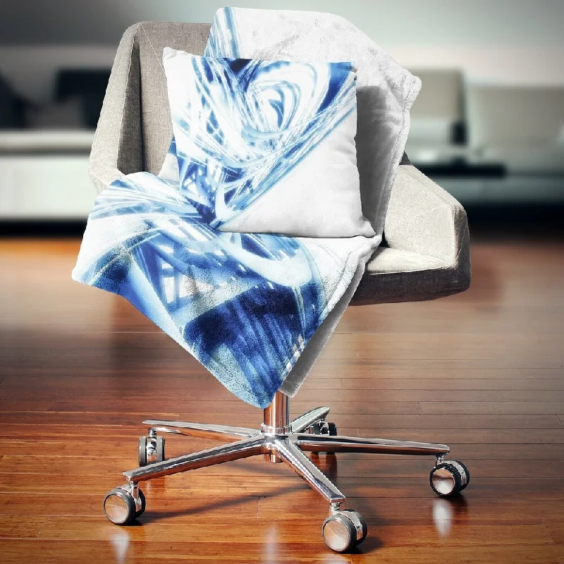 Cotton blankets for breathability and a lightweight feelCotton blankets for breathability and a lightweight feelDesignart '3D Abstract Art Blue Fractal' Abstract Throw Blanket Cotton blankets for breathability and a lightweight feelCotton blankets for breathability and a lightweight feelDesignart '3D Abstract Art Blue Fractal' Abstract Throw Blanket