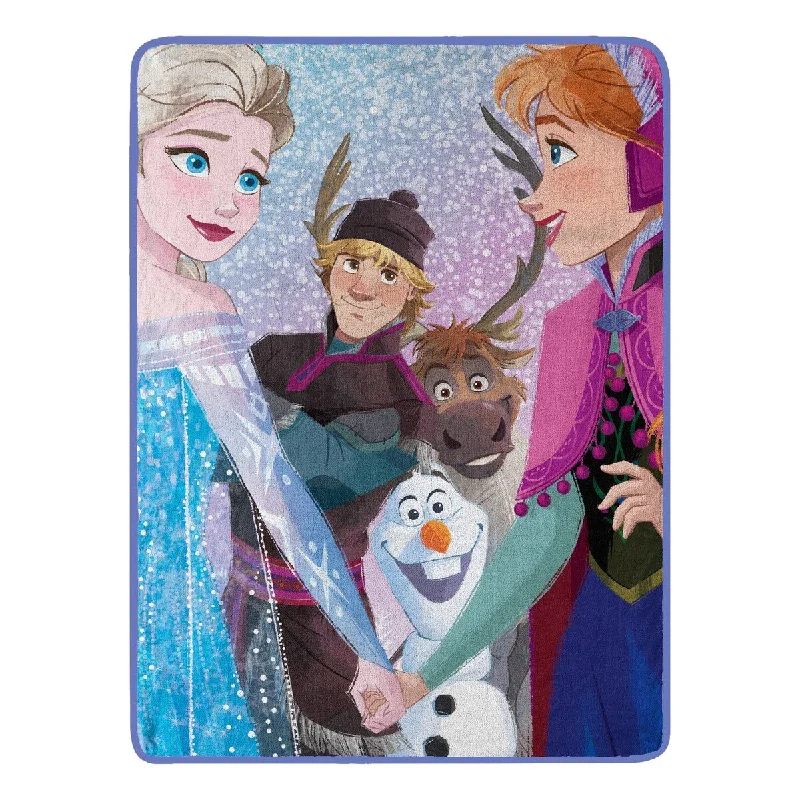 Chenille blankets with a thick and fuzzy textureChenille blankets with a thick and fuzzy textureDisney Frozen 2 New Family Micro Raschel Throw Blanket
