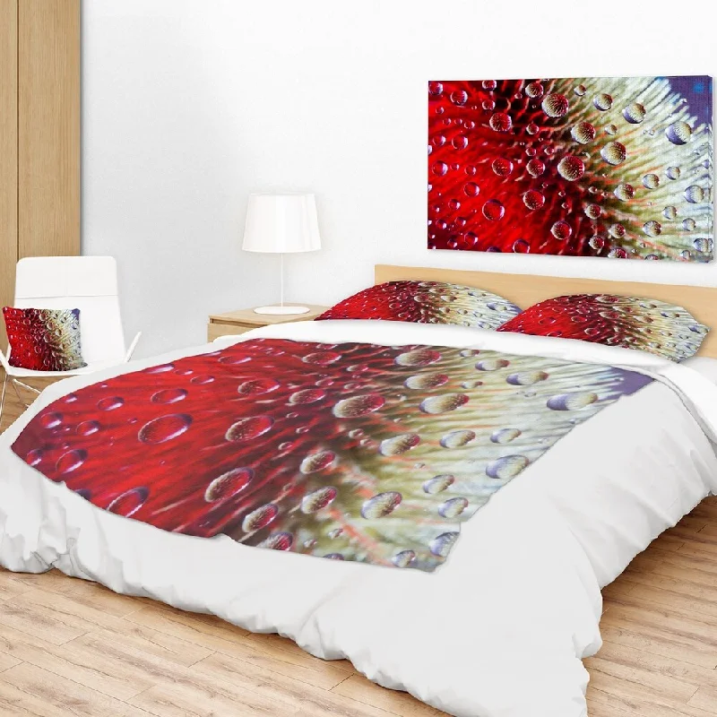 Synthetic fiber blend blankets for a budget - friendly choiceSynthetic fiber blend blankets for a budget - friendly choiceDesignart 'Colorful Red Flower in Raindrops' Floral Throw Blanket