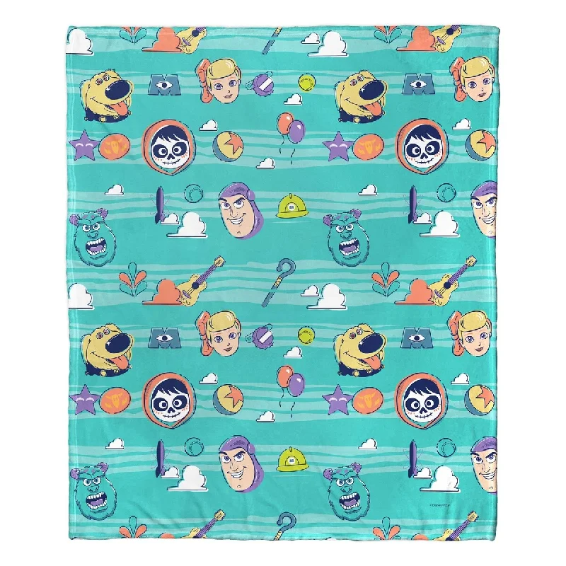 Cotton blankets for breathability and a lightweight feelCotton blankets for breathability and a lightweight feelDisney Wonder Of Pixar Pixar Mania Silk Touch Throw