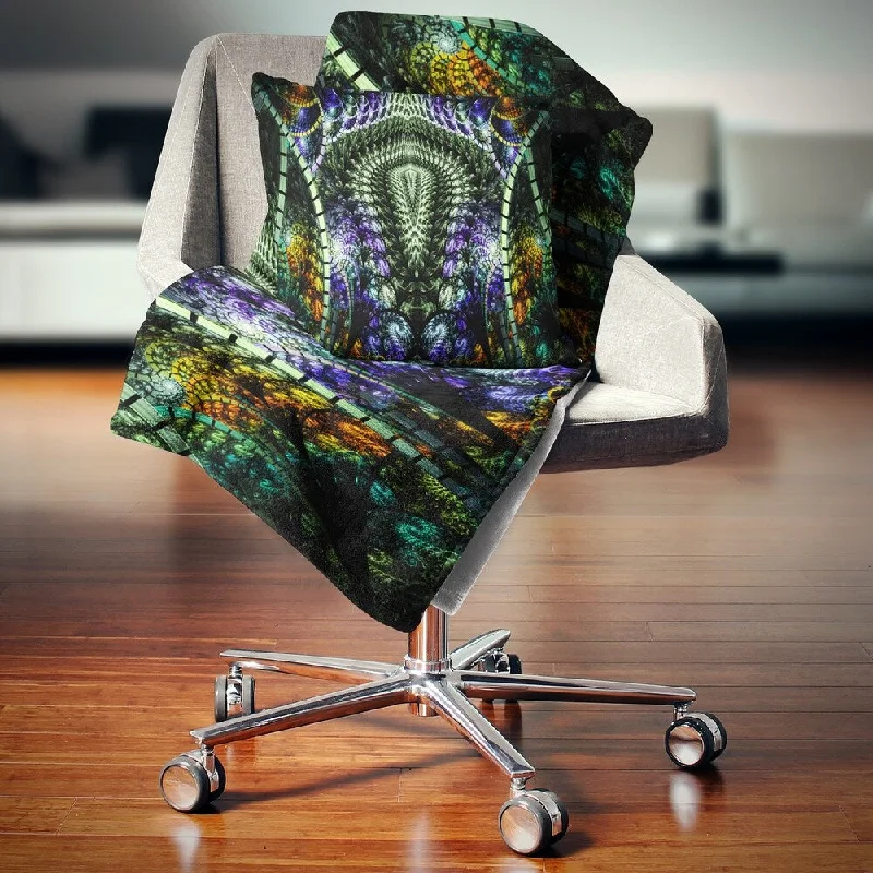 Silk blankets with a smooth and elegant touchSilk blankets with a smooth and elegant touchDesignart 'Unique Colorful Fractal Design Pattern' Abstract Throw Blanket