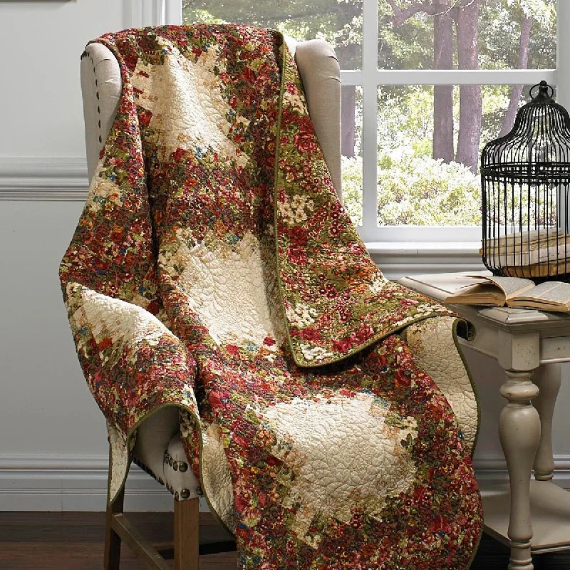 Linen blankets with a rustic and textured lookLinen blankets with a rustic and textured lookDonna Sharp's Watercolor Irish Chain Throw