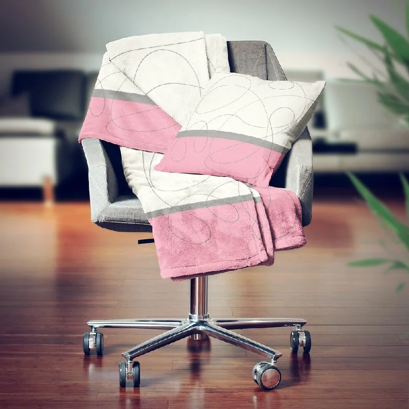 Synthetic fiber blend blankets for a budget - friendly choiceSynthetic fiber blend blankets for a budget - friendly choiceDesignart' GeometricNeapolitan I' Shabby Chic Throw Blanket - 71x59
