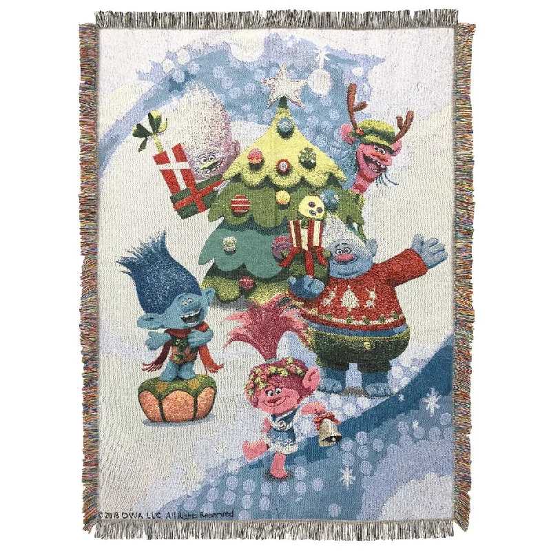 Acrylic blankets for a soft and affordable alternativeAcrylic blankets for a soft and affordable alternativeTrolls Holiday Time Woven Tapestry Throw