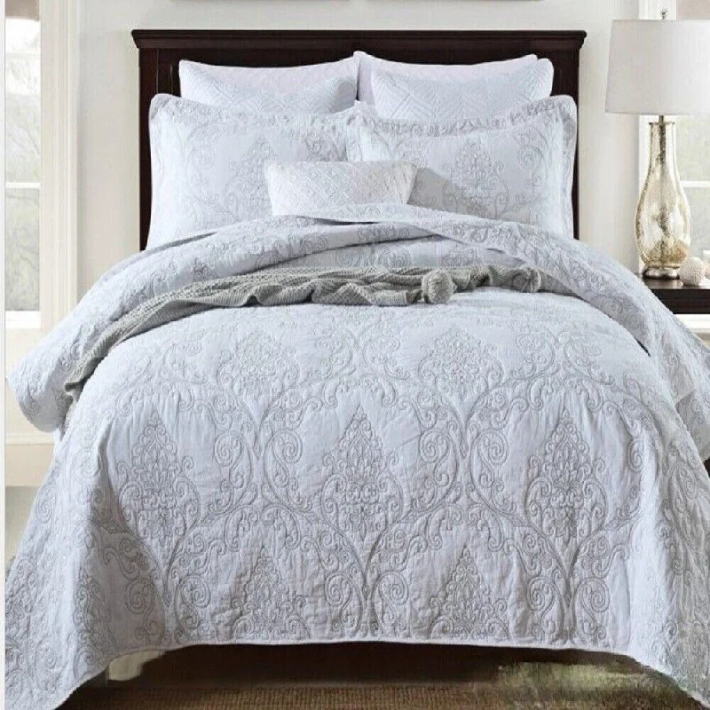 Mohair blankets with a unique sheen and softnessMohair blankets with a unique sheen and softnessKing Size 100% Cotton Embroidered Quilt/Bedspread Set Grey Mohair blankets with a unique sheen and softnessMohair blankets with a unique sheen and softnessKing Size 100% Cotton Embroidered Quilt/Bedspread Set Grey