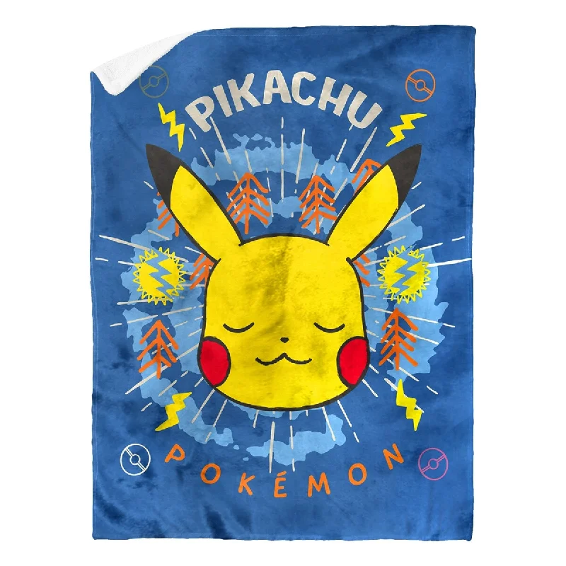 Queen - size blankets for standard - sized bedsQueen - size blankets for standard - sized bedsPokemon Zen Pikachu Mink Sherpa Throw
