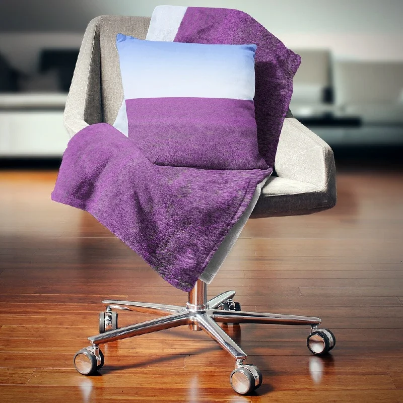 Cashmere blankets for ultimate softness and luxuryCashmere blankets for ultimate softness and luxuryDesignart 'Lavender Flowers with Blue Horizon' Landscape Wall Throw Blanket