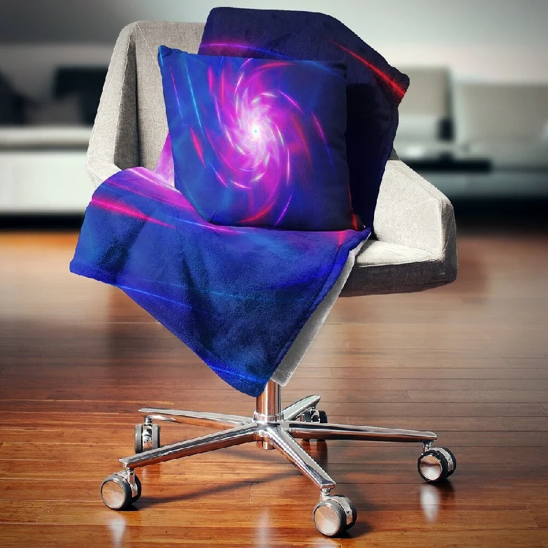 Bamboo fiber blankets with natural antibacterial propertiesBamboo fiber blankets with natural antibacterial propertiesDesignart 'Blue Whirlpool Fractal Spirals' Abstract Throw Blanket