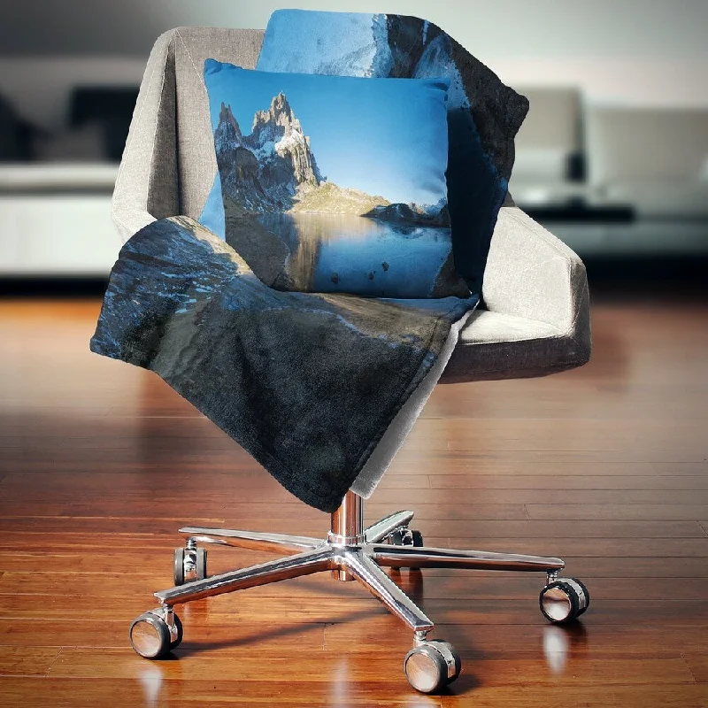 Recycled polyester blankets for an eco - conscious optionRecycled polyester blankets for an eco - conscious optionDesignart 'Payrenees Mountains Landscape' Modern Seascape Throw Blanket Recycled polyester blankets for an eco - conscious optionRecycled polyester blankets for an eco - conscious optionDesignart 'Payrenees Mountains Landscape' Modern Seascape Throw Blanket