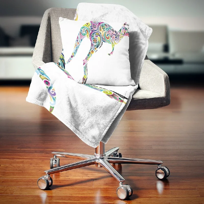 Fleece blankets for a cozy and plush textureFleece blankets for a cozy and plush textureDesignart 'Floral Kangaroo Running' Animal Throw Blanket Fleece blankets for a cozy and plush textureFleece blankets for a cozy and plush textureDesignart 'Floral Kangaroo Running' Animal Throw Blanket