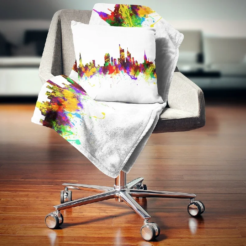 Microfiber blankets that are durable and easy to care forMicrofiber blankets that are durable and easy to care forDesignart 'Frankfurt Germany Skyline' Cityscape Throw Blanket