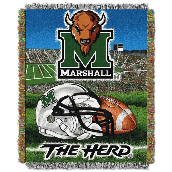 Mohair blankets with a unique sheen and softnessMohair blankets with a unique sheen and softnessNCAA Marshall University Thundering Herd School Tapestry Throw
