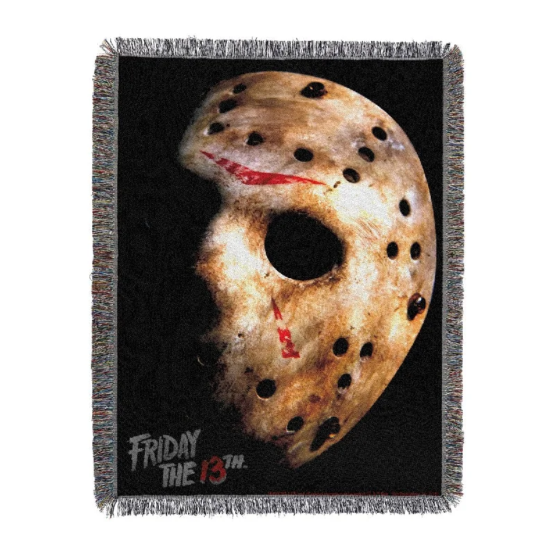 Wool blankets with natural warmth and insulationWool blankets with natural warmth and insulationFriday The 13th His Mask Woven Tapestry Throw
