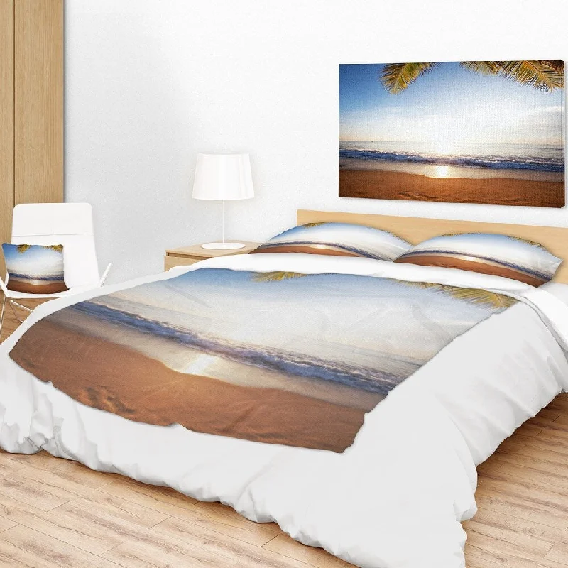 Rayon from bamboo blankets for a silky and breathable feelRayon from bamboo blankets for a silky and breathable feelDesignart 'Deserted Beach with Palm Leaves' Seashore Throw Blanket