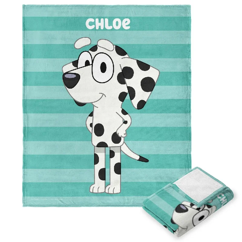 Rayon from bamboo blankets for a silky and breathable feelRayon from bamboo blankets for a silky and breathable feelBluey Roll Call Chloe Silk Touch Throw