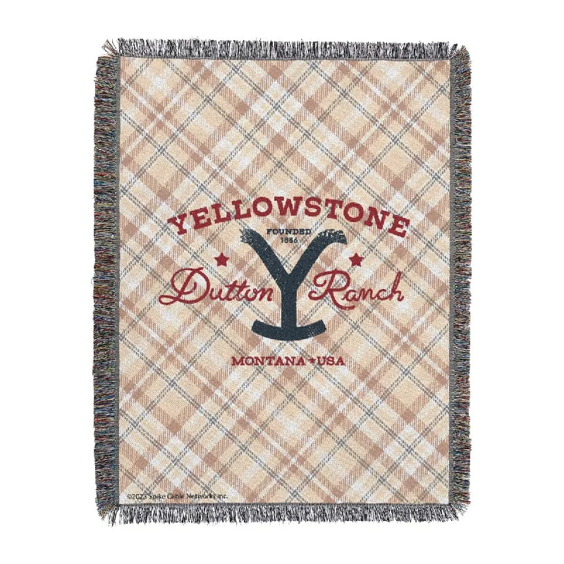 Recycled polyester blankets for an eco - conscious optionRecycled polyester blankets for an eco - conscious optionYellowstone Bozeman Plaid Woven Tapestry Throw Blanket Recycled polyester blankets for an eco - conscious optionRecycled polyester blankets for an eco - conscious optionYellowstone Bozeman Plaid Woven Tapestry Throw Blanket
