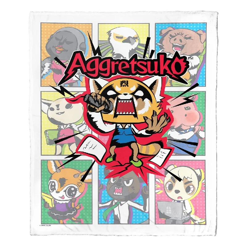 Wool blankets with natural warmth and insulationWool blankets with natural warmth and insulationENT 236 Aggretsuko Comics Silk Touch Throw Blanket