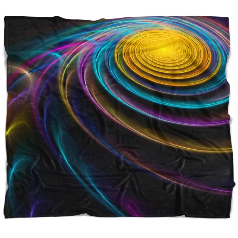 Recycled polyester blankets for an eco - conscious optionRecycled polyester blankets for an eco - conscious optionDesignart 'Fractal 3D Colored Bulgy Circles' Abstract Throw Blanket