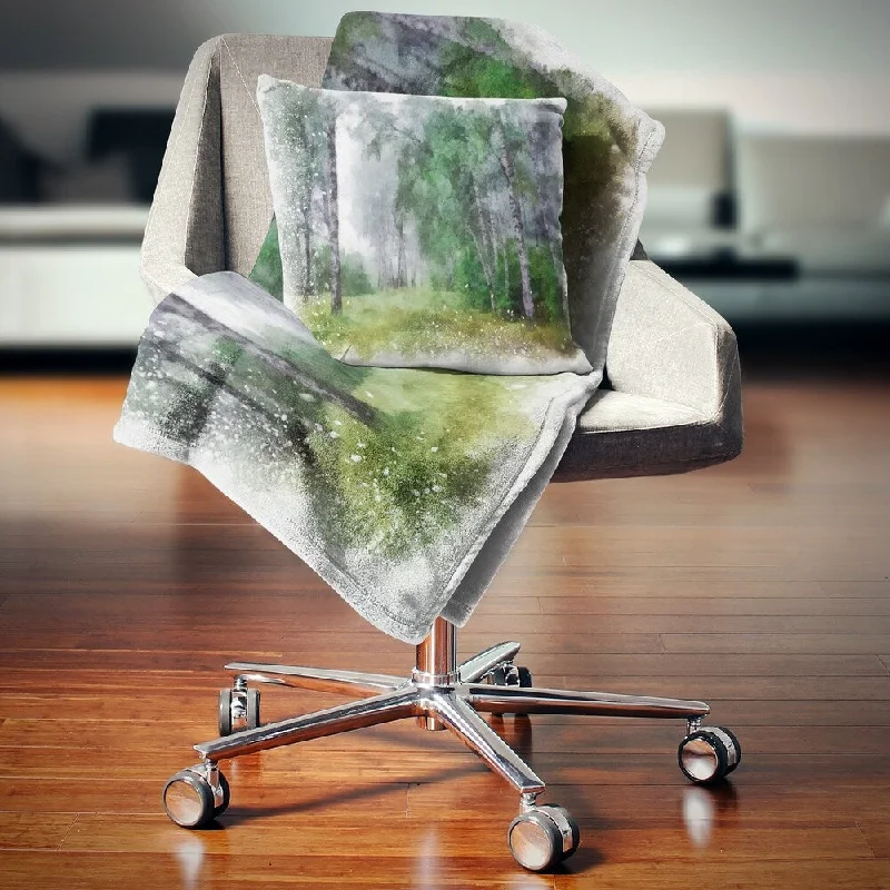 Alpaca wool blankets for a hypoallergenic and warm optionAlpaca wool blankets for a hypoallergenic and warm optionDesignart 'Green Forest Watercolor Drawing' Landscape Fleece Throw Blanket Alpaca wool blankets for a hypoallergenic and warm optionAlpaca wool blankets for a hypoallergenic and warm optionDesignart 'Green Forest Watercolor Drawing' Landscape Fleece Throw Blanket