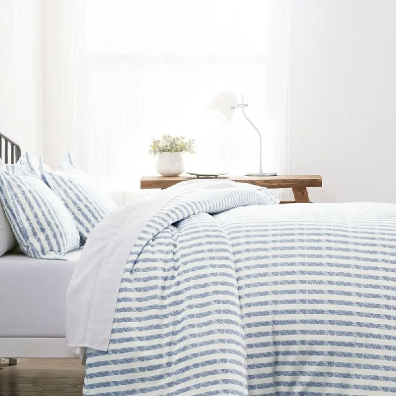 Queen - size blankets for standard - sized bedsQueen - size blankets for standard - sized beds3pc Queen/Full Puffed Rugged Stripes Duvet Cover Set Navy
