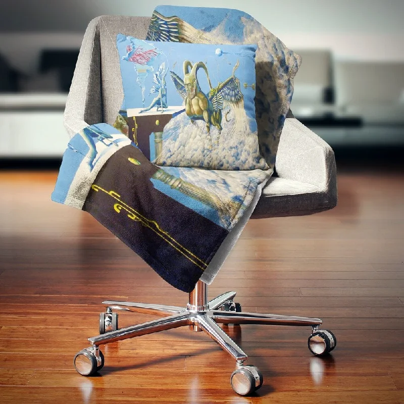 Microfiber blankets that are durable and easy to care forMicrofiber blankets that are durable and easy to care forDesignart 'Cherubim' Abstract Portrait Throw Blanket