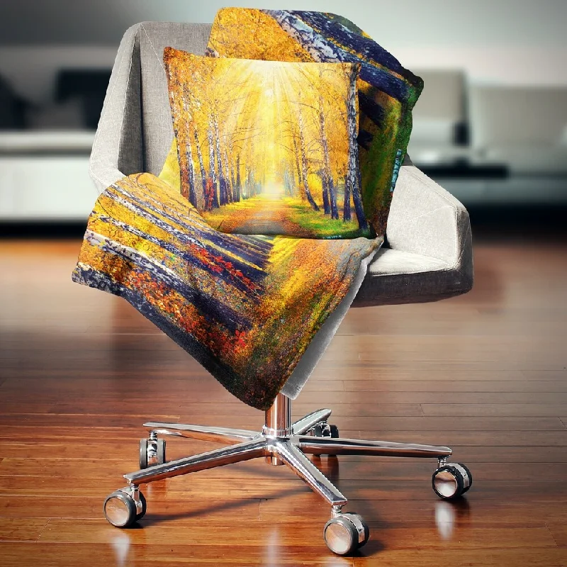 Queen - size blankets for standard - sized bedsQueen - size blankets for standard - sized bedsDesignart 'Yellow Autumn Trees in Sunray' Landscape Fleece Throw Blanket Queen - size blankets for standard - sized bedsQueen - size blankets for standard - sized bedsDesignart 'Yellow Autumn Trees in Sunray' Landscape Fleece Throw Blanket