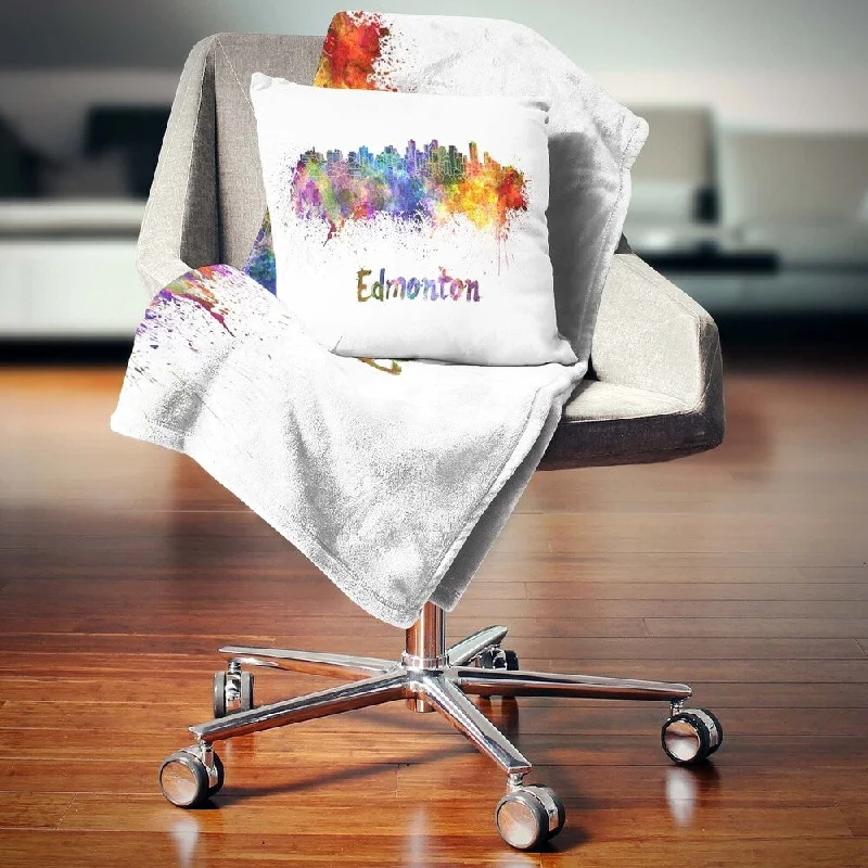 Chenille blankets with a thick and fuzzy textureChenille blankets with a thick and fuzzy textureDesignart 'Edmonton Skyline' Cityscape Throw Blanket Chenille blankets with a thick and fuzzy textureChenille blankets with a thick and fuzzy textureDesignart 'Edmonton Skyline' Cityscape Throw Blanket