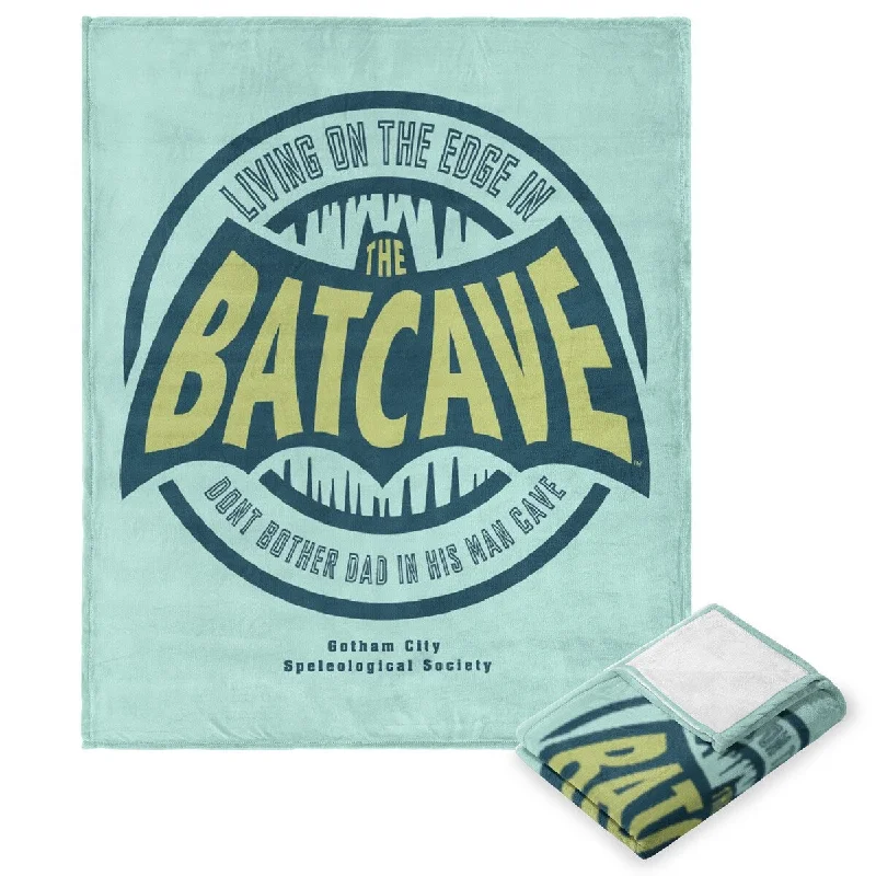 Chenille blankets with a thick and fuzzy textureChenille blankets with a thick and fuzzy textureWarner Brothers Batman Dads Batcave Silk Touch Throw Blanket